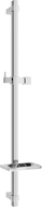 Mexen DQ shower bar with a soap dish 80 cm, Chrome - 79381-00