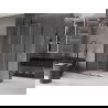 Mexen Velar extendable shower cubicle 120 x 90 cm, transparent, brushed gun gray - 871-120-090-01-66