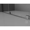 Mexen Velar extendable shower cubicle 140 x 90 cm, transparent, brushed gun gray - 871-140-090-01-66