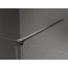 Mexen Velar extendable shower cubicle 140 x 90 cm, transparent, brushed gun gray - 871-140-090-01-66