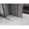 Mexen Velar sliding shower cabin 150 x 100 cm, transparent, brushed gun gray - 871-150-100-01-66