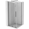 Mexen Velar sliding shower cabin 110 x 110 cm, transparent, brushed gun gray - 871-110-110-01-66
