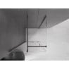 Mexen Velar sliding shower cabin 110 x 110 cm, transparent, brushed gun gray - 871-110-110-01-66