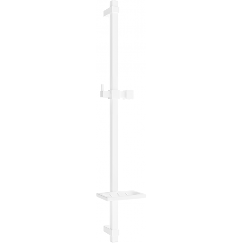Mexen DQ shower rod with soap dish 80 cm, white - 79381-20
