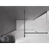 Mexen Velar sliding shower enclosure 150 x 90 cm, transparent, brushed gun gray - 871-150-090-01-66