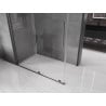 Mexen Velar extendable shower cubicle 150 x 75 cm, transparent, brushed gun gray - 871-150-075-01-66