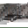 Mexen Velar extendable shower cubicle 90 x 70 cm, transparent, brushed copper - 871-090-070-01-65