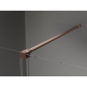Mexen Velar sliding shower cabin 100 x 70 cm, transparent, brushed copper - 871-100-070-01-65