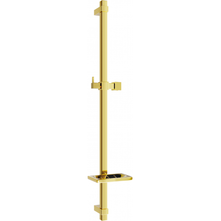 Mexen DQ shower rod with soap dish 80 cm, gold - 79381-50