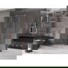 Mexen Velar extendable shower cubicle 120 x 110 cm, transparent, brushed copper - 871-120-110-01-65
