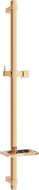 Mexen DQ shower bar with a soap dish 80 cm, Rose gold - 79381-60