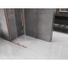 Mexen Velar Sliding Shower Enclosure 110 x 110 cm, Transparent, Brushed Copper - 871-110-110-01-65