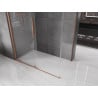 Mexen Velar sliding shower enclosure 150 x 90 cm, transparent, brushed copper - 871-150-090-01-65