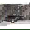Mexen Velar extendable shower cubicle 150 x 90 cm, transparent, brushed copper - 871-150-090-01-65