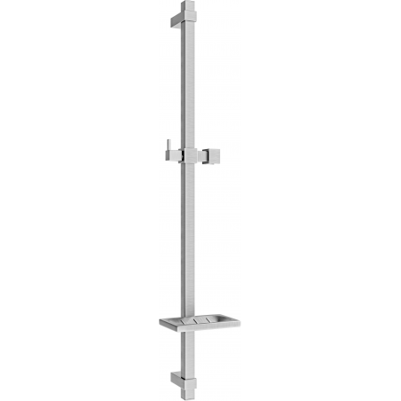Mexen DQ shower rail with soap dish 80 cm, graphite - 79381-66