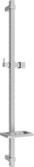 Mexen DQ shower rod with soap dish 80 cm, graphite - 79381-66