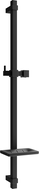 Mexen DQ shower bar with soap dish 80 cm, black - 79381-70