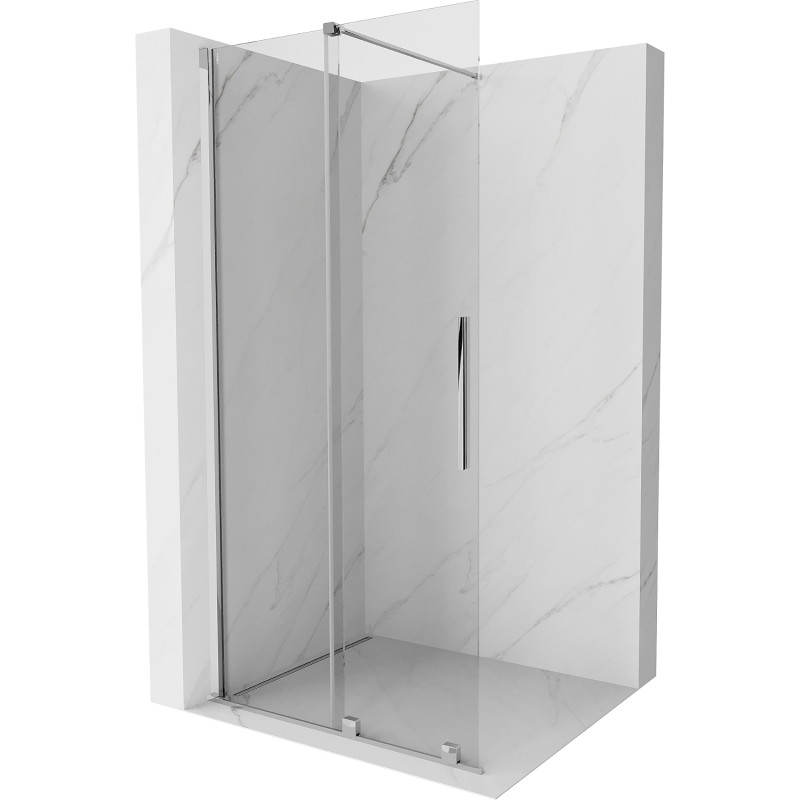 Mexen Velar sliding shower wall Walk-in 75 x 200 cm, transparent 8 mm, chrome - 871-075-000-03-01
