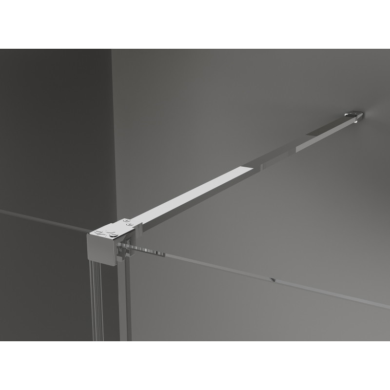 Mexen Velar Walk-in Sliding Shower Panel 90 x 200 cm, Transparent 8 mm, Chrome - 871-090-000-03-01