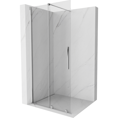 Mexen Velar Walk-in Shower Wall 100 x 200 cm, Transparent 8 mm, Chrome - 871-100-000-03-01