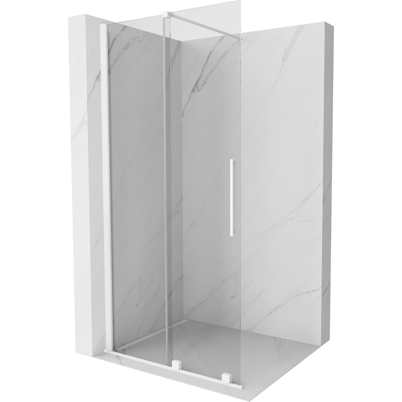 Mexen Velar Walk-In Shower Screen 85 x 200 cm, transparent 8 mm, white - 871-085-000-03-20