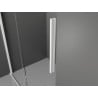Mexen Velar Sliding Walk-in Shower Wall 110 x 200 cm, Transparent 8 mm, White - 871-110-000-03-20