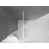 Mexen Velar sliding walk-in shower wall 120 x 200 cm, transparent 8 mm, white - 871-120-000-03-20