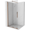 Mexen Velar Walk-in Shower Screen Sliding 70 x 200 cm, Transparent 8 mm, Rose Gold - 871-070-000-03-60