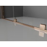 Mexen Velar Walk-in Sliding Shower Wall 70 x 200 cm, Transparent 8 mm, Rose Gold - 871-070-000-03-60