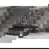 Mexen Velar Walk-in Shower Screen 75 x 200 cm, Transparent 8 mm, Brushed Gold - 871-075-000-03-55