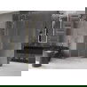 Mexen Velar Walk-in Shower Screen 90 x 200 cm, Transparent 8 mm, Brushed Gold - 871-090-000-03-55