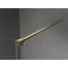 Mexen Velar Walk-in Sliding Shower Wall 100 x 200 cm, Transparent 8 mm, Brushed Gold - 871-100-000-03-55