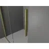 Mexen Velar sliding shower wall Walk-in 110 x 200 cm, transparent 8 mm, brushed gold - 871-110-000-03-55