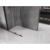 Mexen Velar Sliding Shower Wall Walk-in 110 x 200 cm, Transparent 8 mm, Black - 871-110-000-03-70