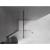Mexen Velar Sliding Shower Wall Walk-in 110 x 200 cm, Transparent 8 mm, Black - 871-110-000-03-70