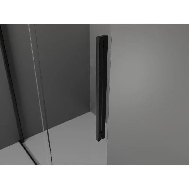 Mexen Velar Sliding Shower Wall Walk-in 120 x 200 cm, Transparent 8 mm, Black - 871-120-000-03-70