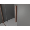 Mexen Velar Sliding Shower Screen Walk-in 80 x 200 cm, Transparent 8 mm, Brushed Copper - 871-080-000-03-65