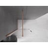 Mexen Velar sliding shower wall Walk-in 100 x 200 cm, transparent 8 mm, brushed copper - 871-100-000-03-65