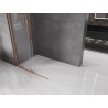 Mexen Velar Sliding Walk-in Shower Wall 120 x 200 cm, Transparent 8 mm, Brushed Copper - 871-120-000-03-65
