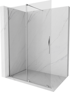 Mexen Velar Sliding Walk-in Shower Wall 140 x 200 cm, Transparent 8 mm, Chrome - 871-140-000-03-01