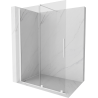 Mexen Velar Sliding Shower Panel Walk-in 150 x 200 cm, Transparent 8 mm, White - 871-150-000-03-20