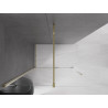 Mexen Velar sliding shower wall Walk-in 130 x 200 cm, transparent 8 mm, gold - 871-130-000-03-50