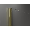 Mexen Velar sliding shower wall Walk-in 130 x 200 cm, transparent 8 mm, gold - 871-130-000-03-50