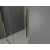 Mexen Velar Sliding Shower Wall Walk-in 160 x 200 cm, Transparent 8 mm, Gold - 871-160-000-03-50