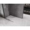 Mexen Velar sliding shower panel Walk-in 120 x 200 cm, transparent 8 mm, brushed gun gray - 871-120-000-03-66