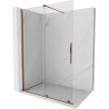 Mexen Velar sliding shower wall Walk-in 130 x 200 cm, transparent 8 mm, pink gold - 871-130-000-03-60