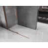 Mexen Velar sliding shower wall Walk-in 140 x 200 cm, transparent 8 mm, rose gold - 871-140-000-03-60