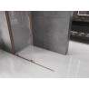 Mexen Velar sliding Walk-in shower wall 150 x 200 cm, transparent 8 mm, rose gold - 871-150-000-03-60