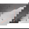 Mexen Velar Walk-in Shower Screen 150 x 200 cm, Transparent 8 mm, Rose Gold - 871-150-000-03-60