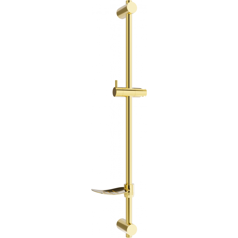 Mexen DF shower rail with soap dish 80 cm, gold - 79382-50